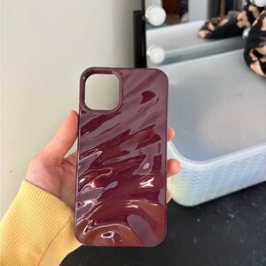 Glossy Maroon Cherry Red iPhone 11 Case